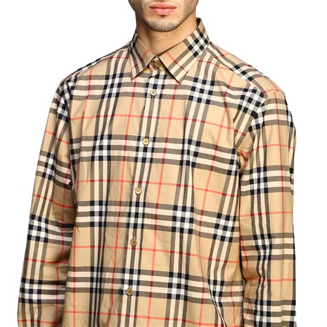 burberry men's long sleeve t shirt|men's burberry button down shirt.